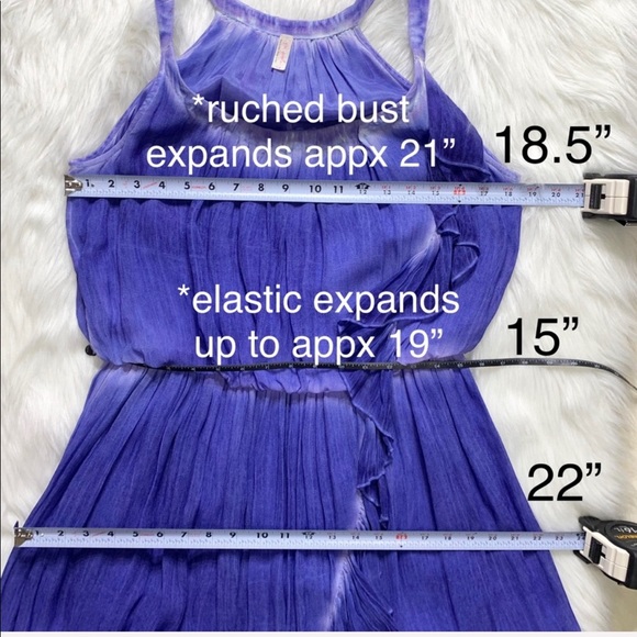 SOLD-Free People Tie Dye Ruffled Sun Dress - Picture 7 of 8